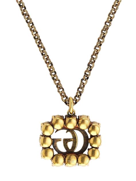 gucci double g necklace gold|Gucci chain necklace dupe.